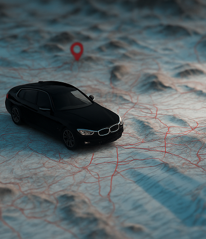 Point to point service illustration, 407x471 pixels.